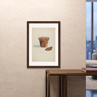 Orlonzo - FRAMED PRINT DARK WOOD 28x4070x100cm ROOM