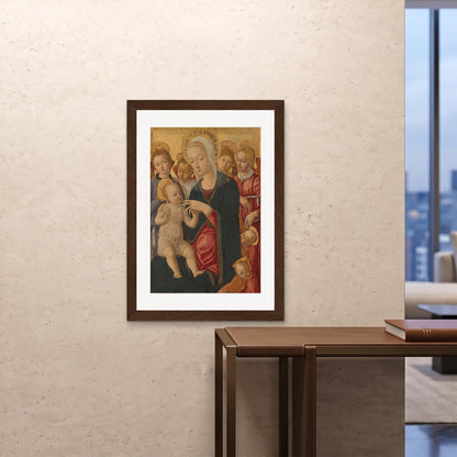 Orlonzo - FRAMED PRINT DARK WOOD 28x4070x100cm ROOM