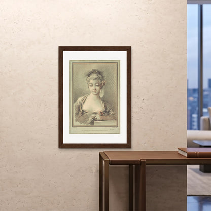Orlonzo - FRAMED PRINT DARK WOOD 28x4070x100cm ROOM
