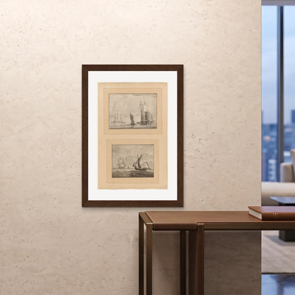 Orlonzo - FRAMED PRINT DARK WOOD 28x4070x100cm ROOM