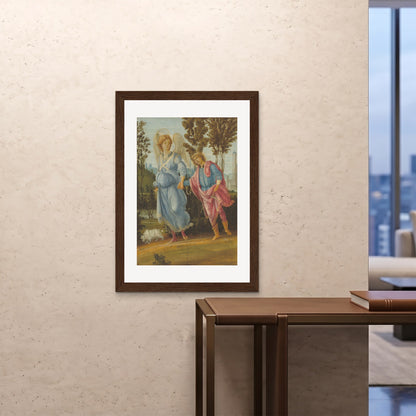 Orlonzo - FRAMED PRINT DARK WOOD 28x4070x100cm ROOM