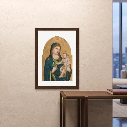 Orlonzo - FRAMED PRINT DARK WOOD 28x4070x100cm ROOM
