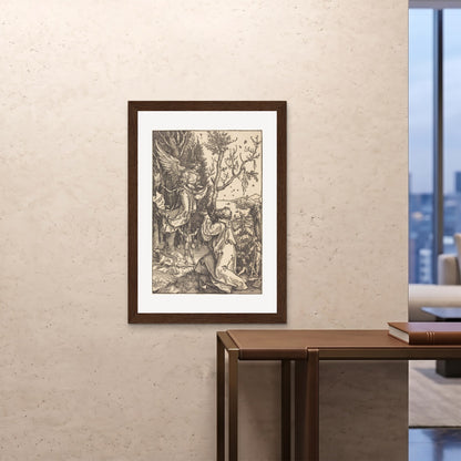 Orlonzo - FRAMED PRINT DARK WOOD 28x4070x100cm ROOM