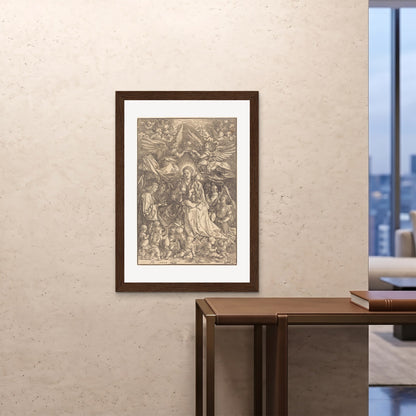 Orlonzo - FRAMED PRINT DARK WOOD 28x4070x100cm ROOM
