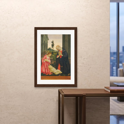 Orlonzo - FRAMED PRINT DARK WOOD 28x4070x100cm ROOM