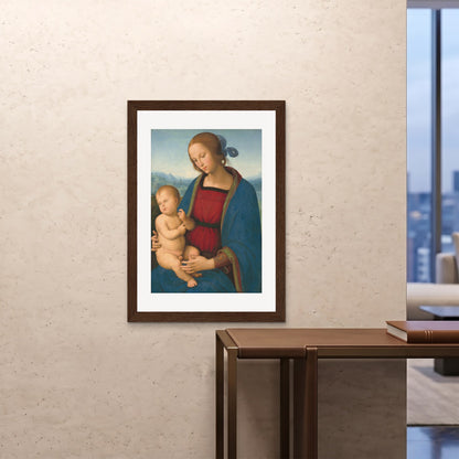 Orlonzo - FRAMED PRINT DARK WOOD 28x4070x100cm ROOM