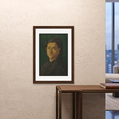 Orlonzo - FRAMED PRINT DARK WOOD 28x4070x100cm ROOM