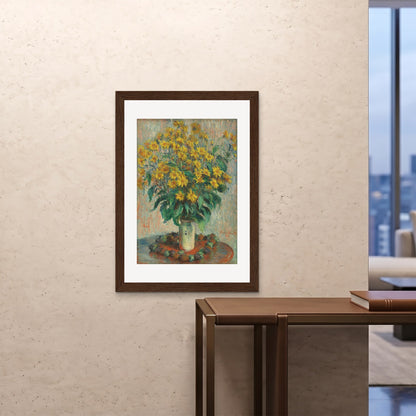Orlonzo - FRAMED PRINT DARK WOOD 28x4070x100cm ROOM