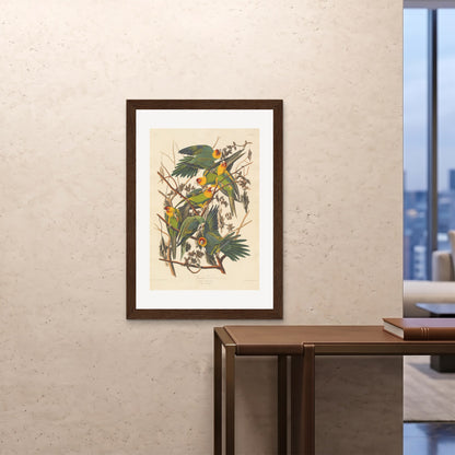 Orlonzo - FRAMED PRINT DARK WOOD 28x4070x100cm ROOM