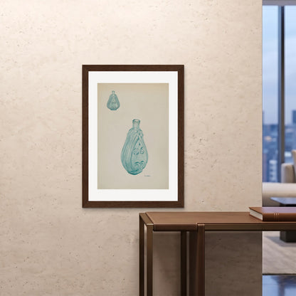 Orlonzo - FRAMED PRINT DARK WOOD 28x4070x100cm ROOM