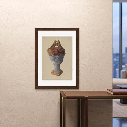 Orlonzo - FRAMED PRINT DARK WOOD 28x4070x100cm ROOM
