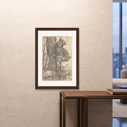 Orlonzo - FRAMED PRINT DARK WOOD 28x4070x100cm ROOM