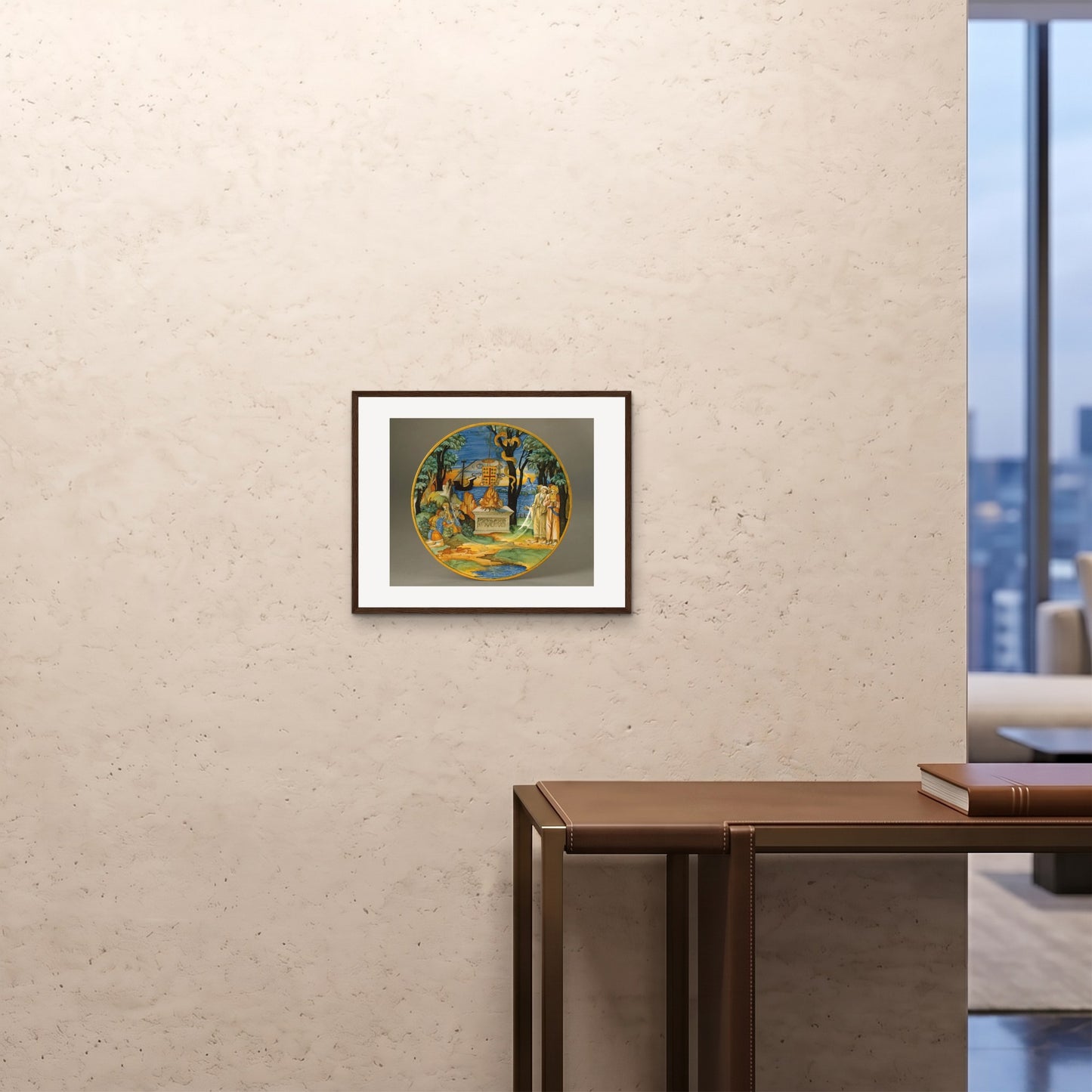 Orlonzo - FRAMED PRINT DARK WOOD 5040cm2016 ROOM