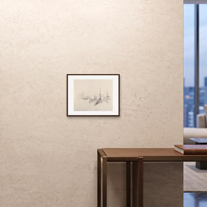Orlonzo - FRAMED PRINT DARK WOOD 5040cm2016 ROOM