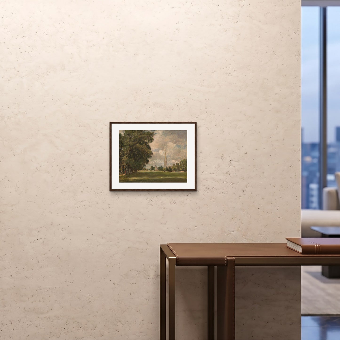 Orlonzo - FRAMED PRINT DARK WOOD 5040cm2016 ROOM