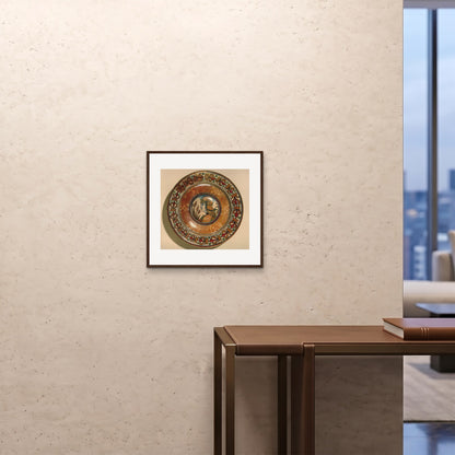 Orlonzo - FRAMED PRINT DARK WOOD 5050cm2020 ROOM