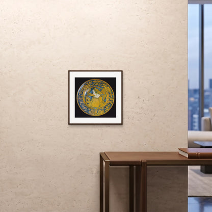 Orlonzo - FRAMED PRINT DARK WOOD 5050cm2020 ROOM