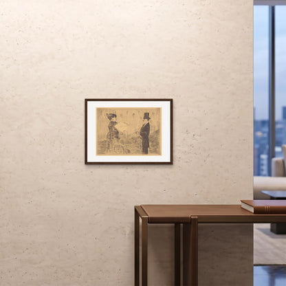 Orlonzo - FRAMED PRINT DARK WOOD 6045cm2418 ROOM