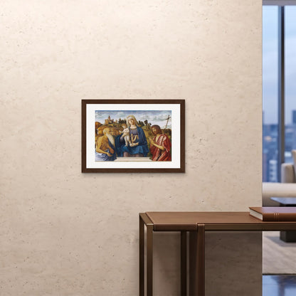 Orlonzo - FRAMED PRINT DARK WOOD 7050cm2820 ROOM