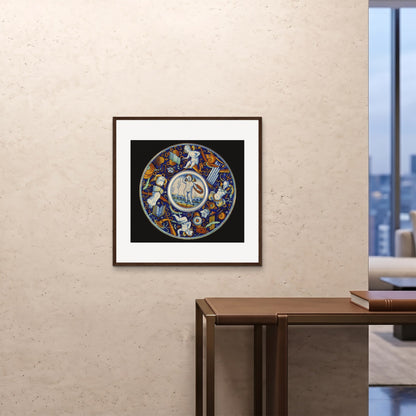 Orlonzo - FRAMED PRINT DARK WOOD 7070cm2828 ROOM