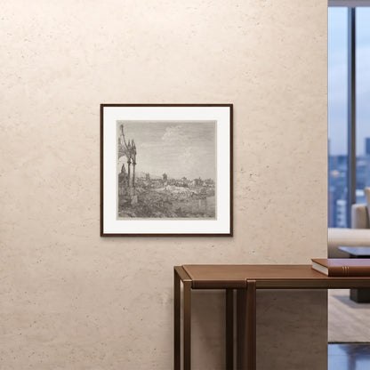 Orlonzo - FRAMED PRINT DARK WOOD 7070cm2828 ROOM