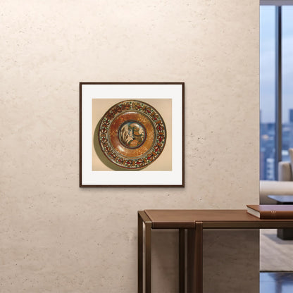 Orlonzo - FRAMED PRINT DARK WOOD 7070cm2828 ROOM