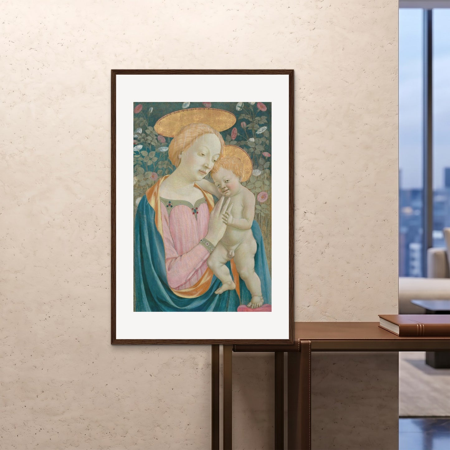 Orlonzo - FRAMED PRINT DARK WOOD 80120cm3248 ROOM