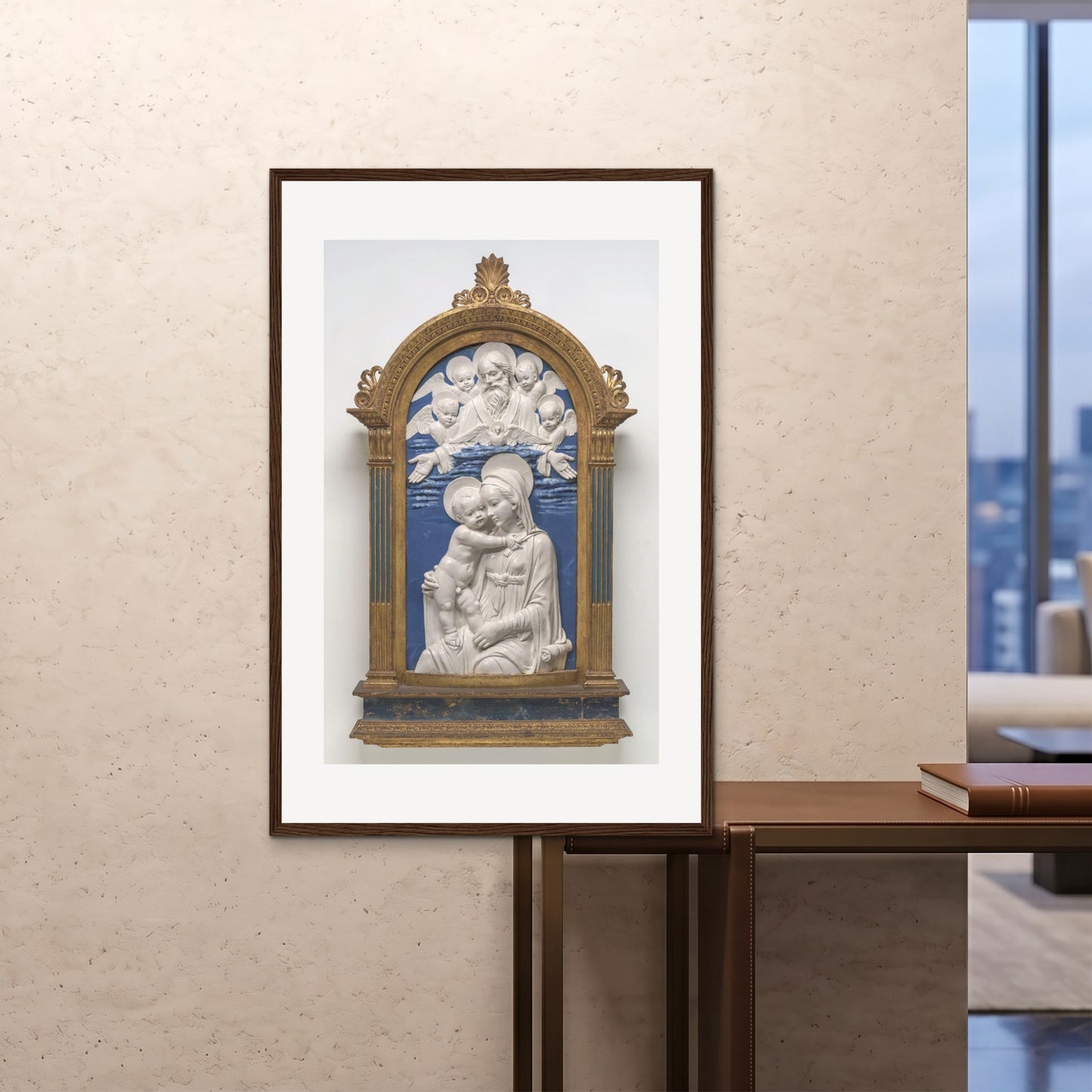 Orlonzo - FRAMED PRINT DARK WOOD 80120cm3248 ROOM