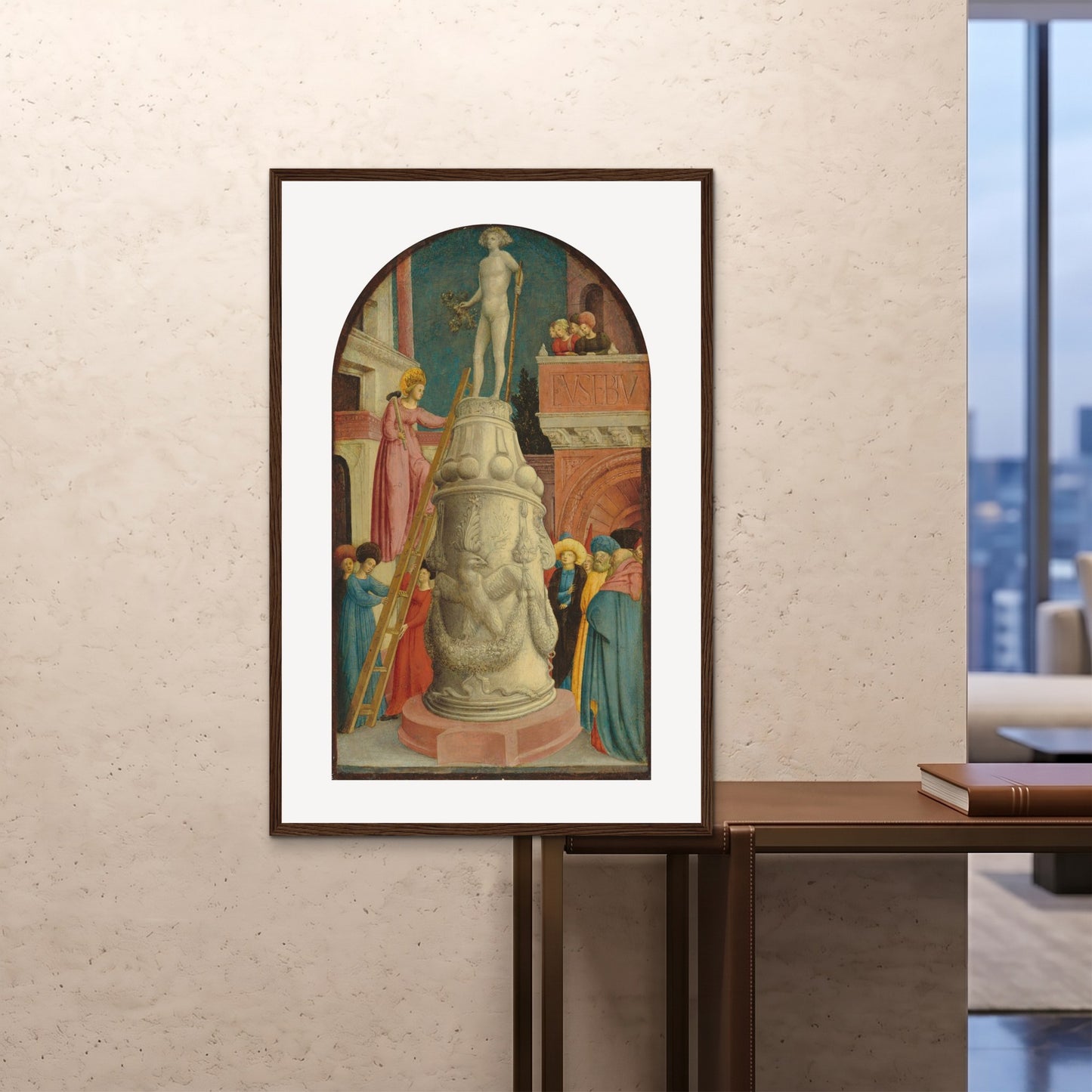 Orlonzo - FRAMED PRINT DARK WOOD 80120cm3248 ROOM