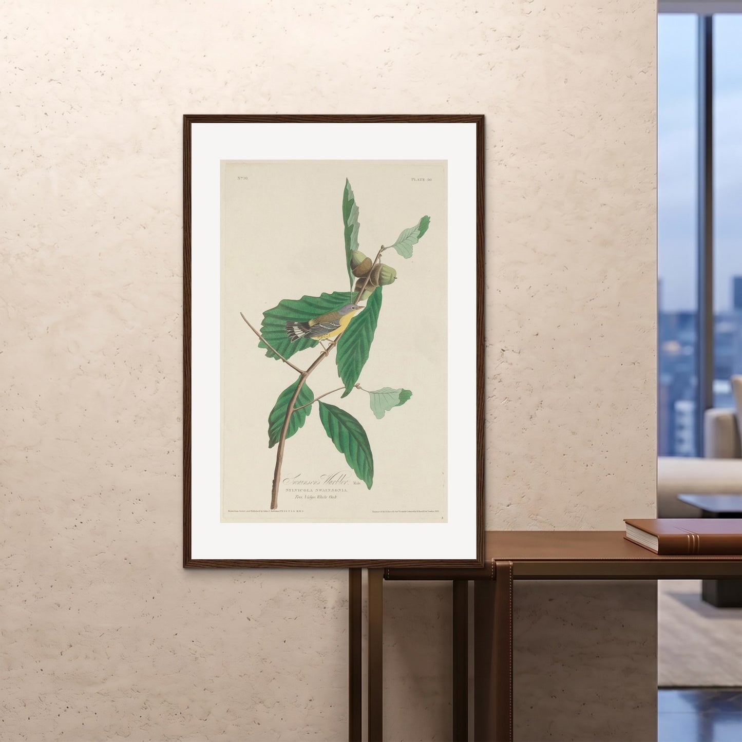 Orlonzo - FRAMED PRINT DARK WOOD 80120cm3248 ROOM