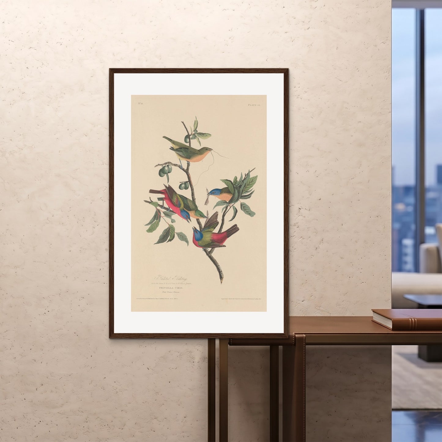 Orlonzo - FRAMED PRINT DARK WOOD 80120cm3248 ROOM