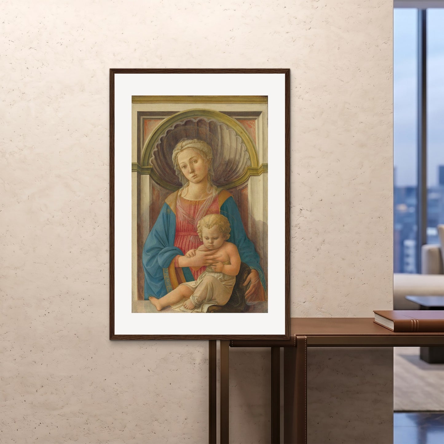 Orlonzo - FRAMED PRINT DARK WOOD 80120cm3248 ROOM