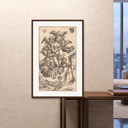 Orlonzo - FRAMED PRINT DARK WOOD 80120cm3248 ROOM