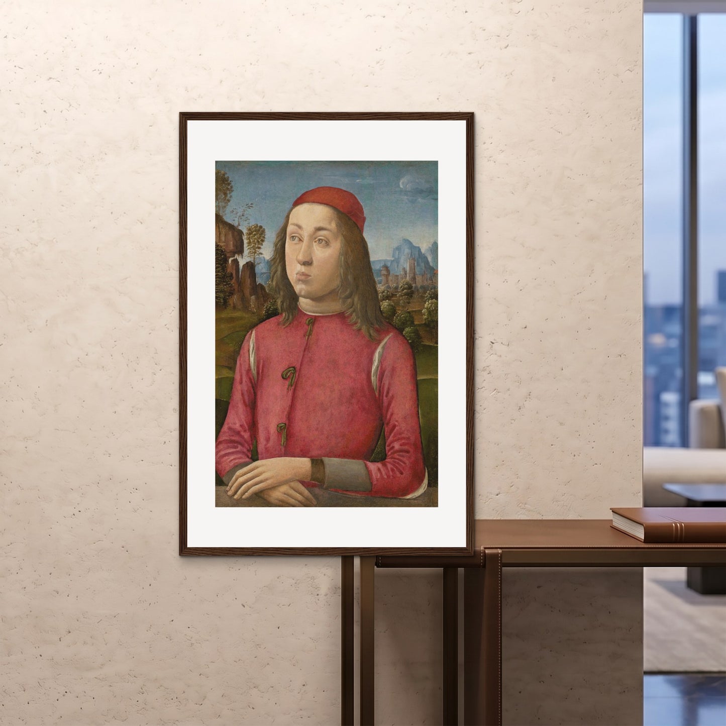Orlonzo - FRAMED PRINT DARK WOOD 80120cm3248 ROOM