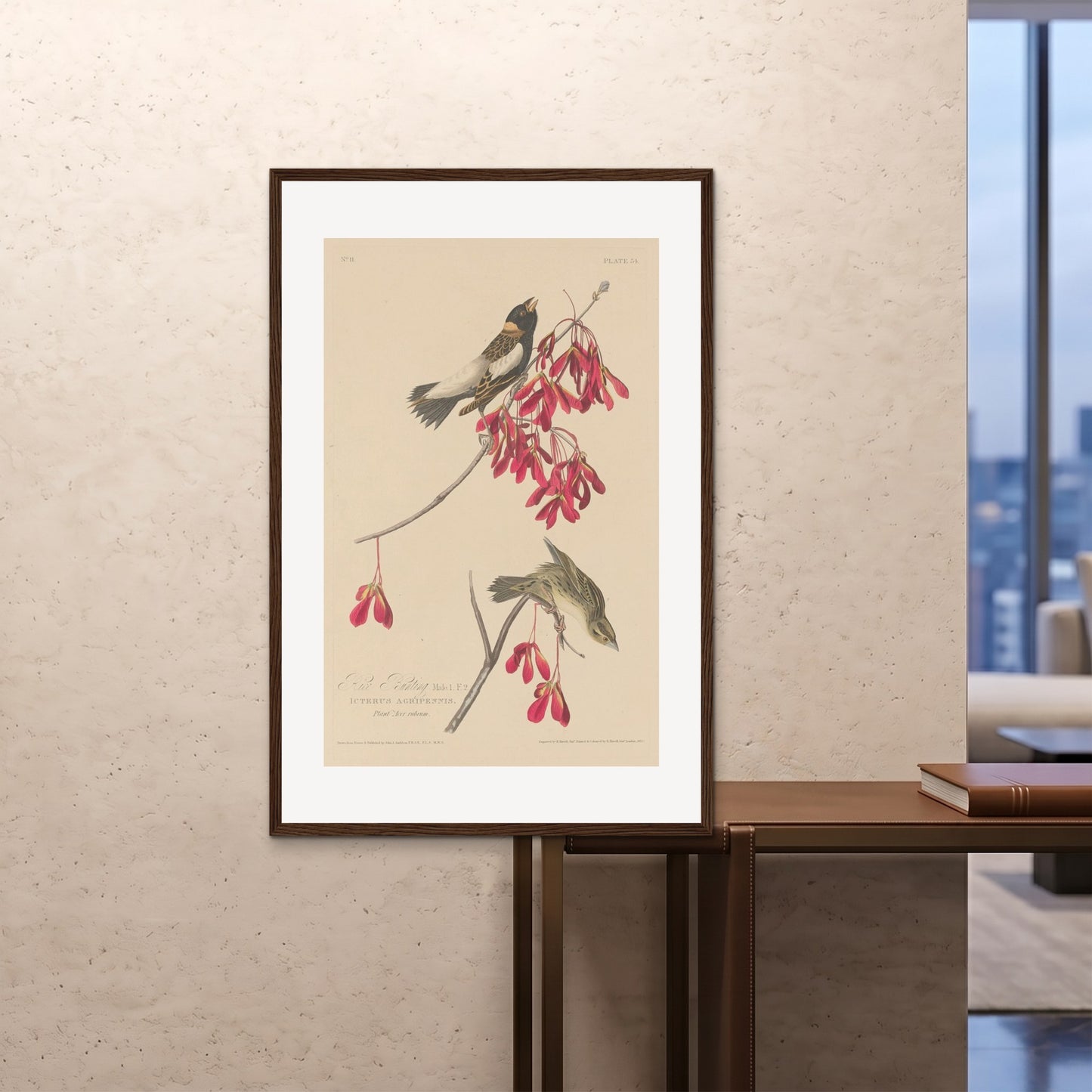 Orlonzo - FRAMED PRINT DARK WOOD 80120cm3248 ROOM