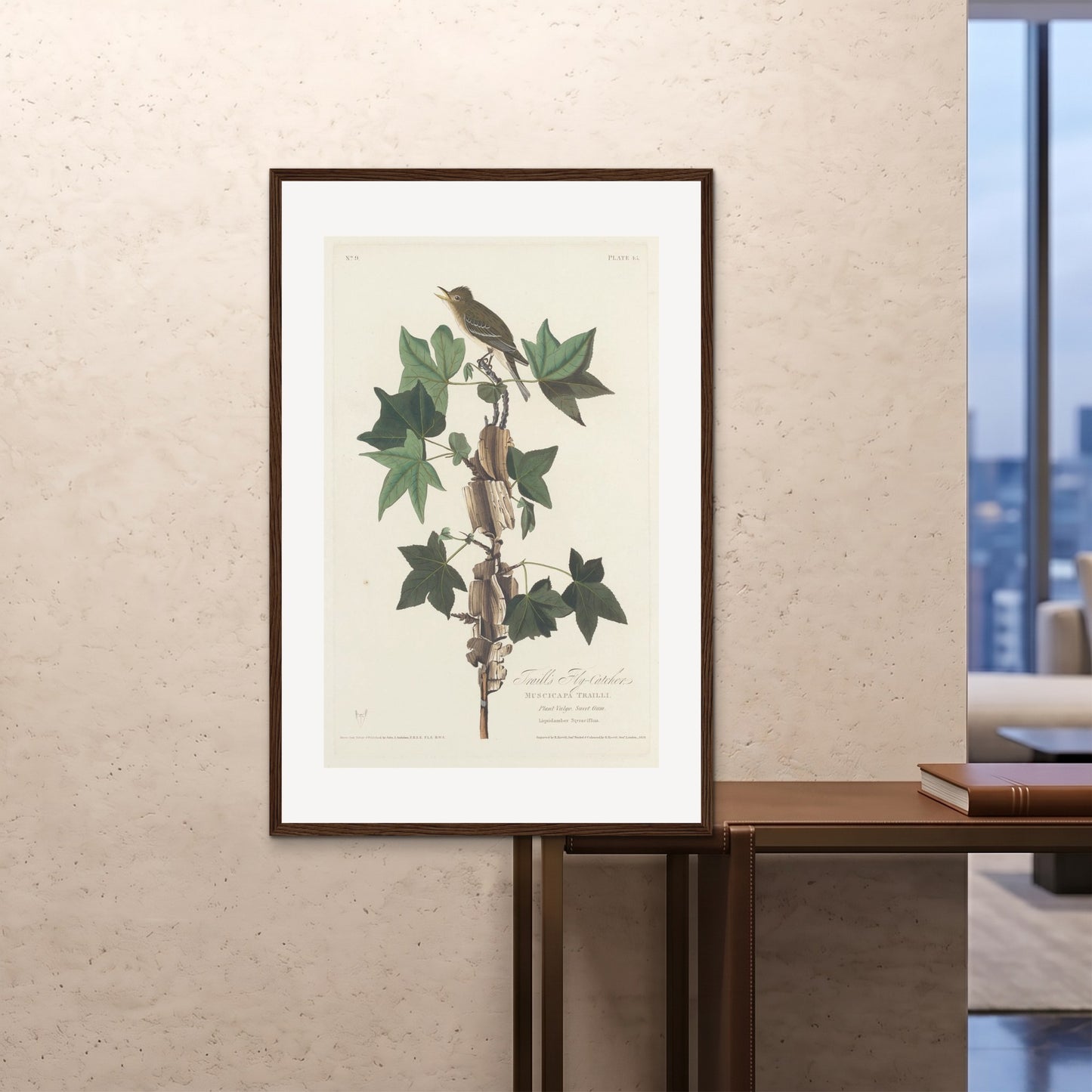 Orlonzo - FRAMED PRINT DARK WOOD 80120cm3248 ROOM