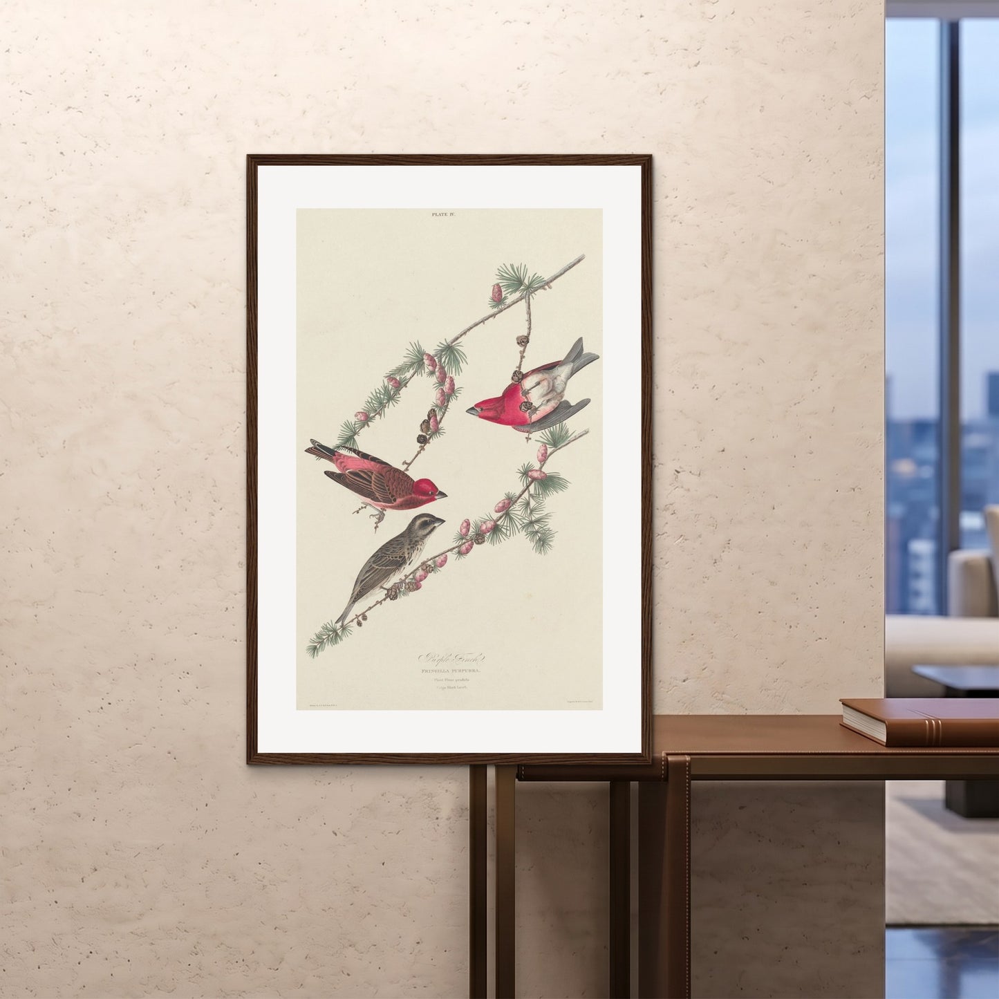 Orlonzo - FRAMED PRINT DARK WOOD 80120cm3248 ROOM
