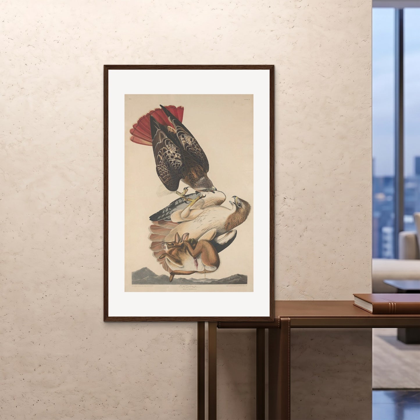 Orlonzo - FRAMED PRINT DARK WOOD 80120cm3248 ROOM