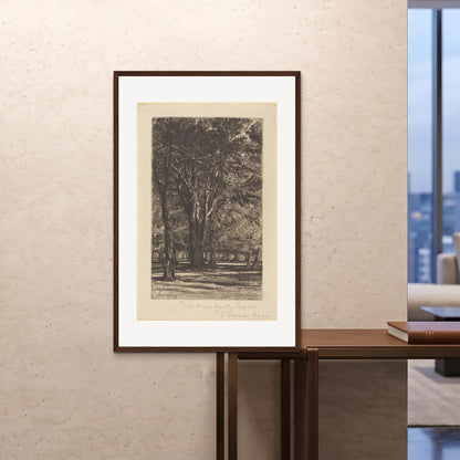 Orlonzo - FRAMED PRINT DARK WOOD 80120cm3248 ROOM