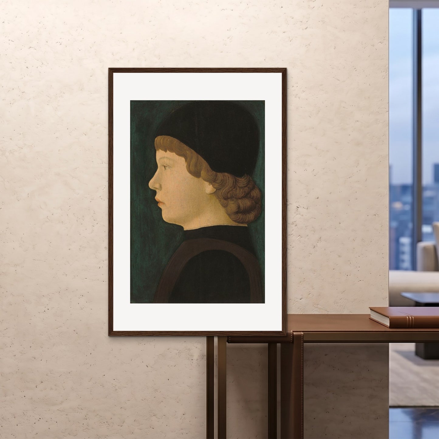 Orlonzo - FRAMED PRINT DARK WOOD 80120cm3248 ROOM