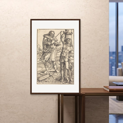 Orlonzo - FRAMED PRINT DARK WOOD 80120cm3248 ROOM