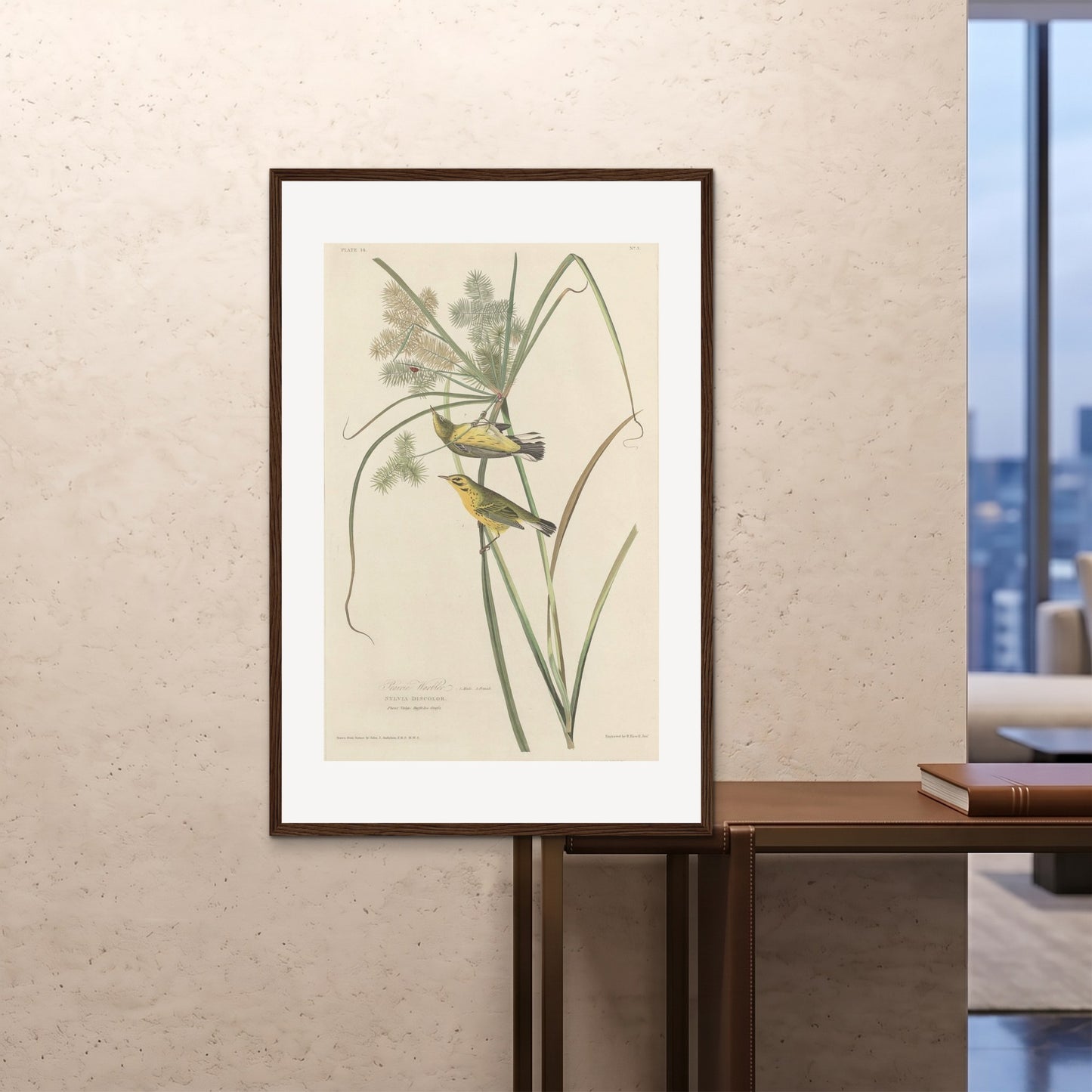 Orlonzo - FRAMED PRINT DARK WOOD 80120cm3248 ROOM