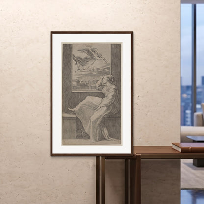 Orlonzo - FRAMED PRINT DARK WOOD 80120cm3248 ROOM