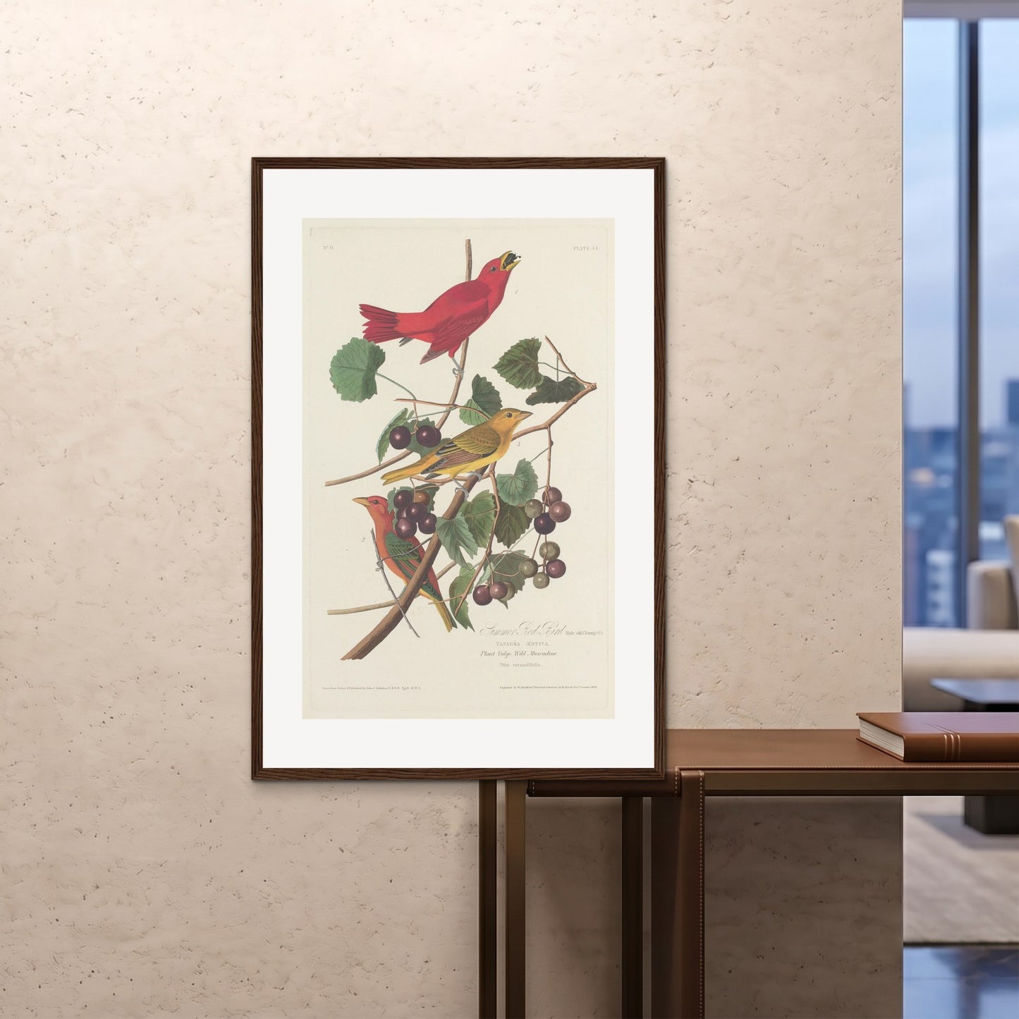 Orlonzo - FRAMED PRINT DARK WOOD 80120cm3248 ROOM