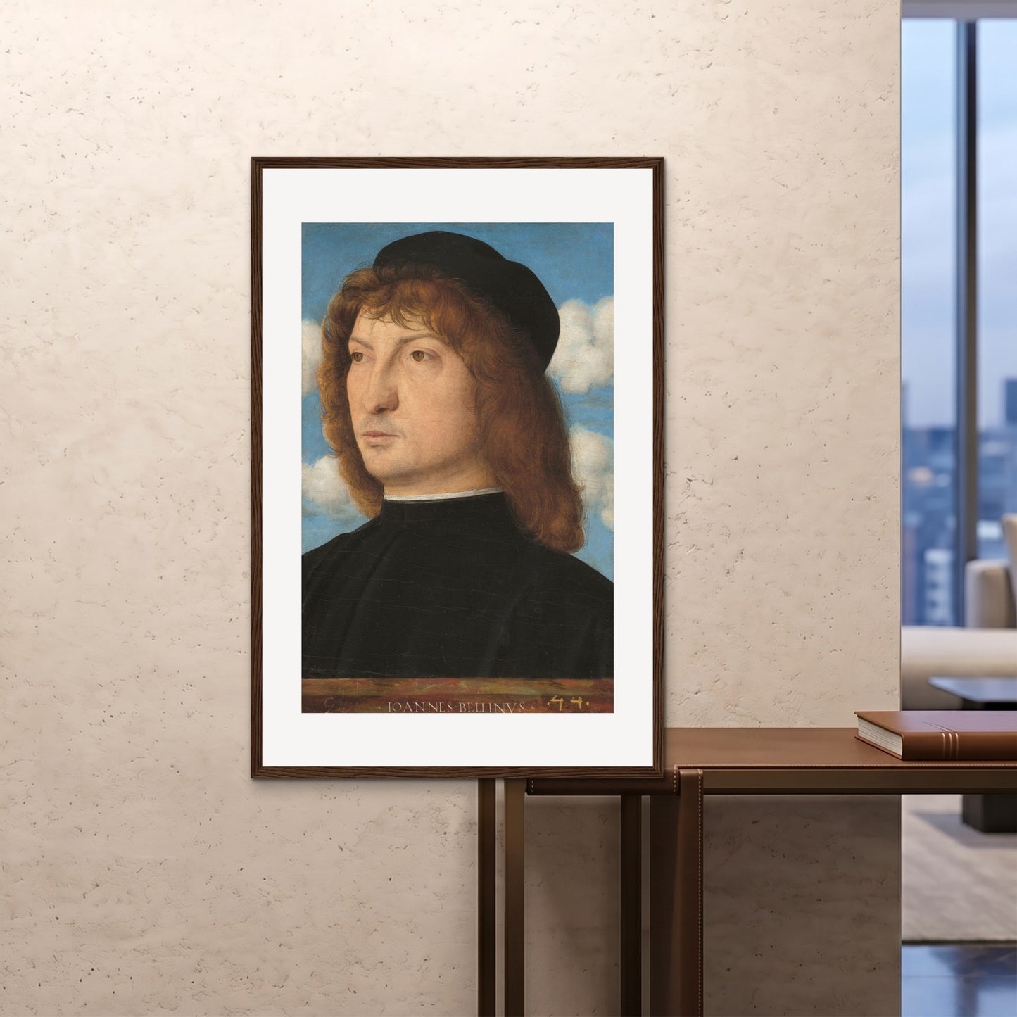 Orlonzo - FRAMED PRINT DARK WOOD 80120cm3248 ROOM