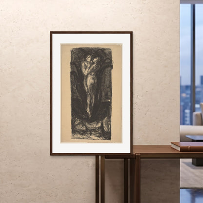 Orlonzo - FRAMED PRINT DARK WOOD 80120cm3248 ROOM