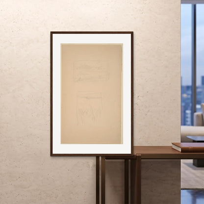 Orlonzo - FRAMED PRINT DARK WOOD 80120cm3248 ROOM