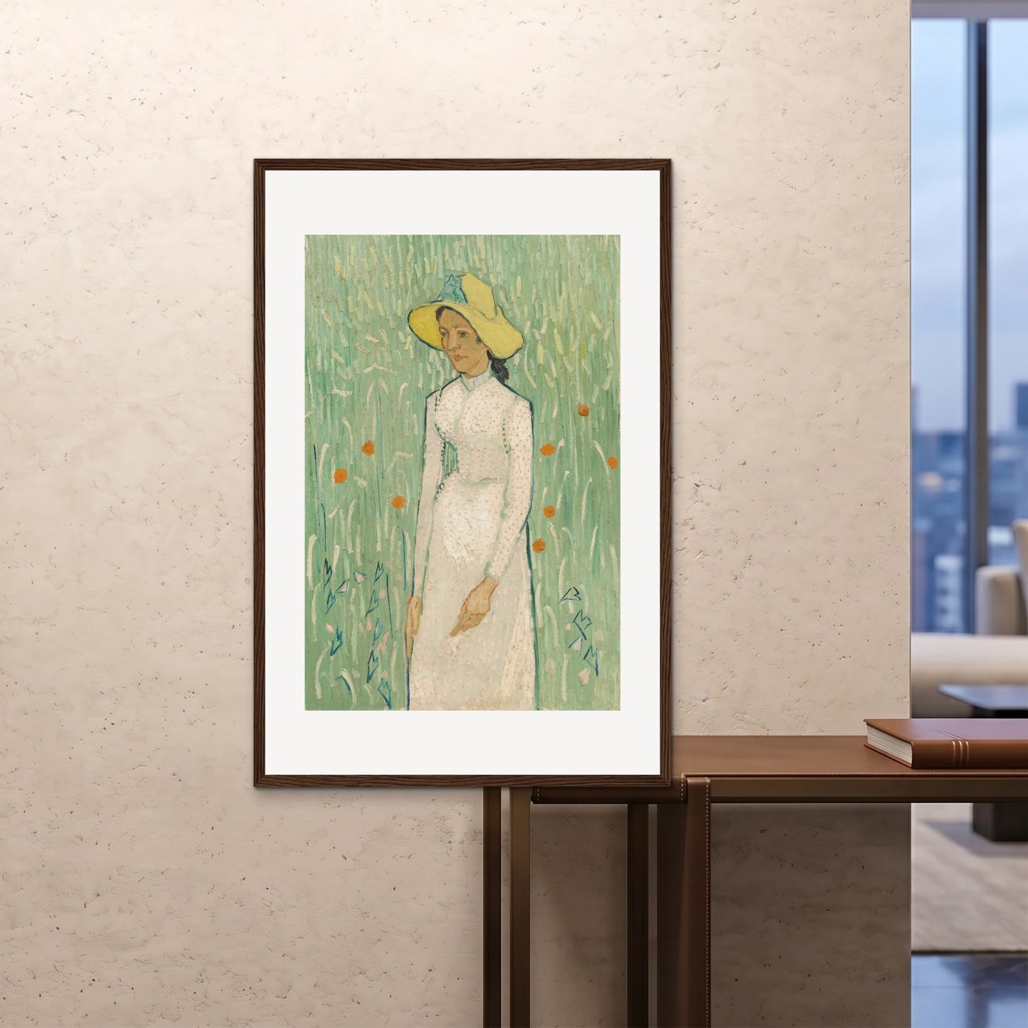 Orlonzo - FRAMED PRINT DARK WOOD 80120cm3248 ROOM