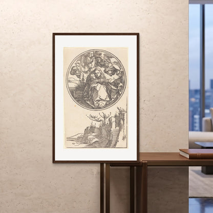 Orlonzo - FRAMED PRINT DARK WOOD 80120cm3248 ROOM