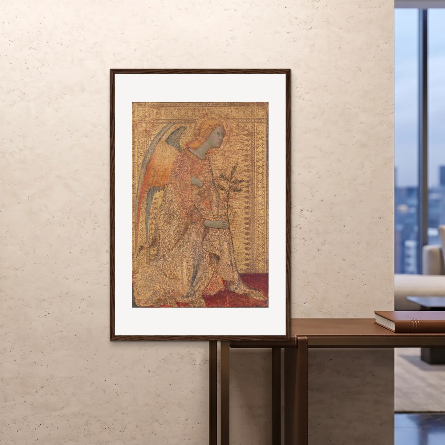 Orlonzo - FRAMED PRINT DARK WOOD 80120cm3248 ROOM
